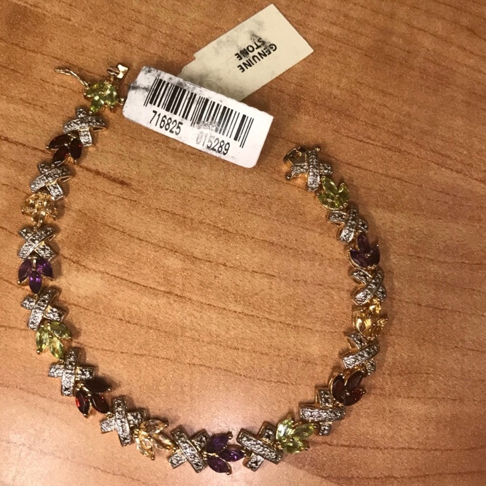 NWT 18k Gold Over Sterling Silver Bracelet